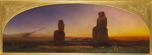 Frank Dillon The Colossal Pair, Thebes Norge oil painting art